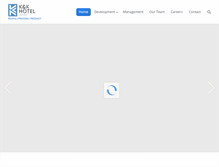 Tablet Screenshot of kandkhotelgroup.com